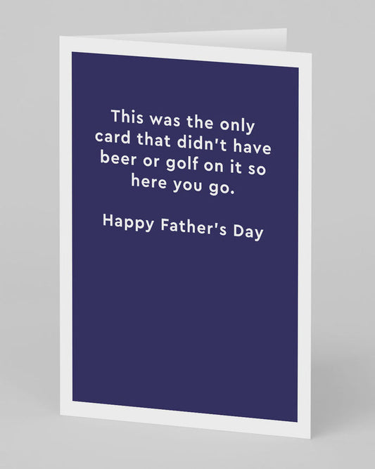 Ohh Deer Didn't Have Beer Or Golf Greetings Card