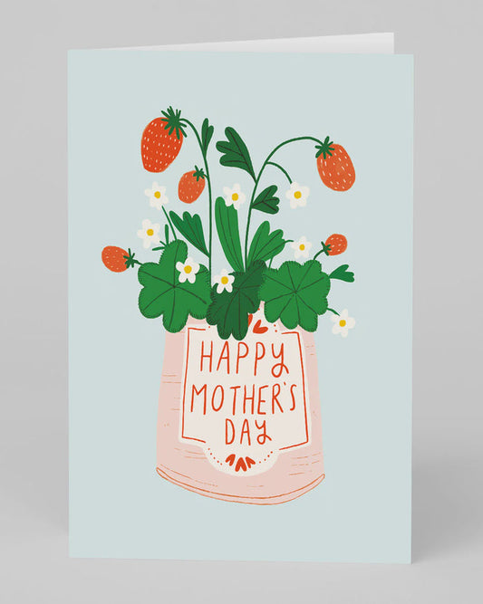 Ohh Deer Mother's Day Strawberries Greetings Card