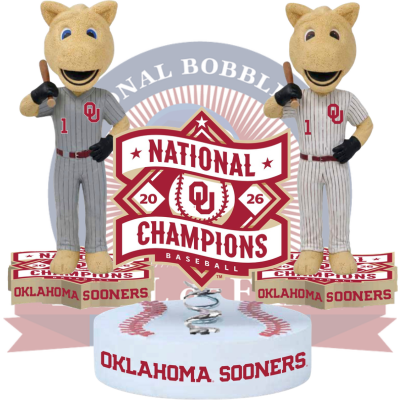 Oklahoma Sooners 2026 Men's College World Series National Champions Bobbleheads (Presale)