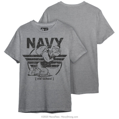 "Old School Popeye" Tee | Grey