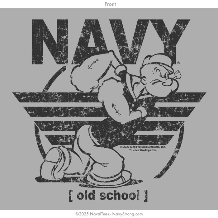 "Old School Popeye" Tee | Grey