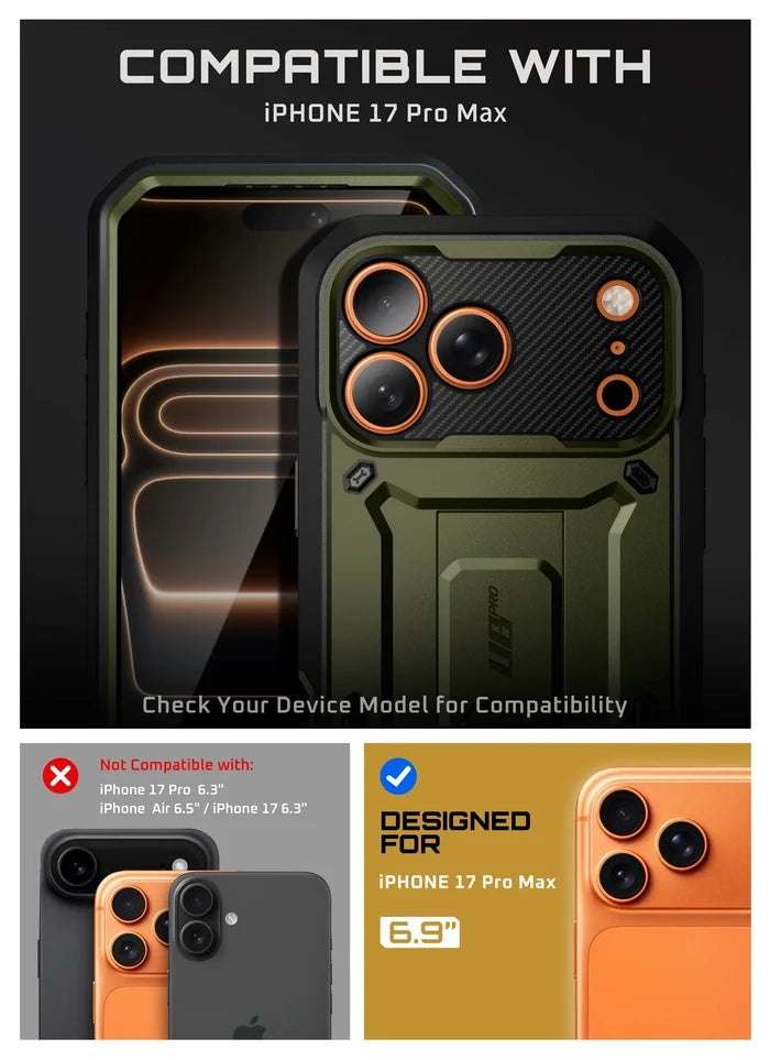 OPEN BOX | UB PRO Series iPhone 17 Pro Max Camera Control Button Phone Case - Guldan