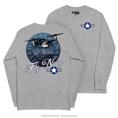 "Osprey" Long Sleeve Tee | Grey