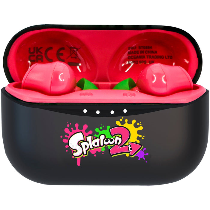 OTL Nintendo Spatoon 2 TWS In-Ear Wireless Earbuds - Pink & Black | ST0884 from OTL - DID Electrical