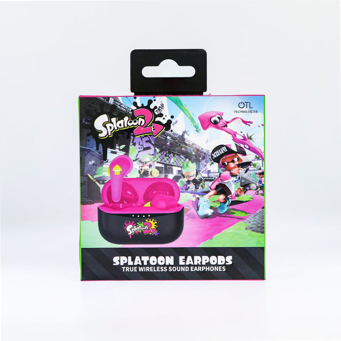 OTL Nintendo Spatoon 2 TWS In-Ear Wireless Earbuds - Pink & Black | ST0884 from OTL - DID Electrical