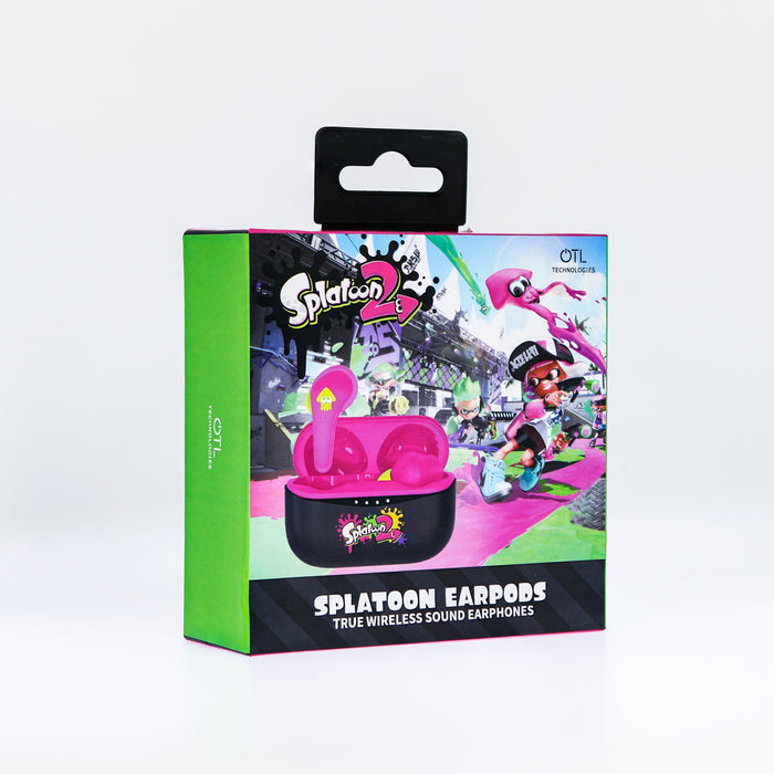 OTL Nintendo Spatoon 2 TWS In-Ear Wireless Earbuds - Pink & Black | ST0884 from OTL - DID Electrical