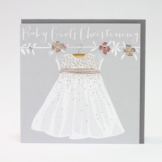 Paloma Greetings Card Baby Girl Christening