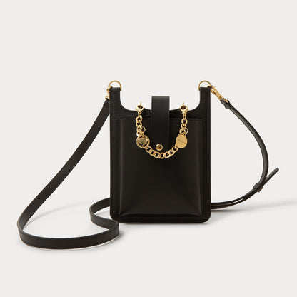 Parker Phone Bag with Maya Wristlet - Black/Gold