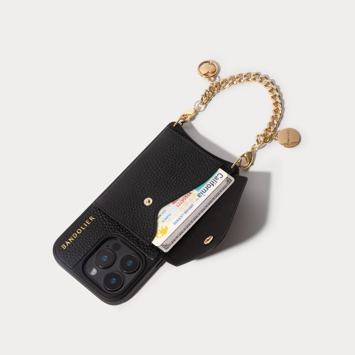 Parker Phone Bag with Maya Wristlet - Black/Gold
