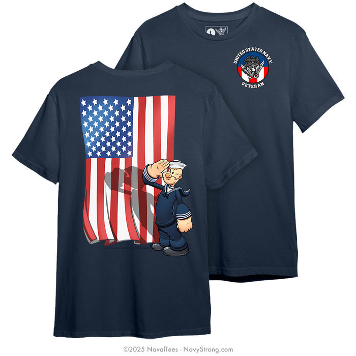"Patriotic Popeye" Tee | Navy