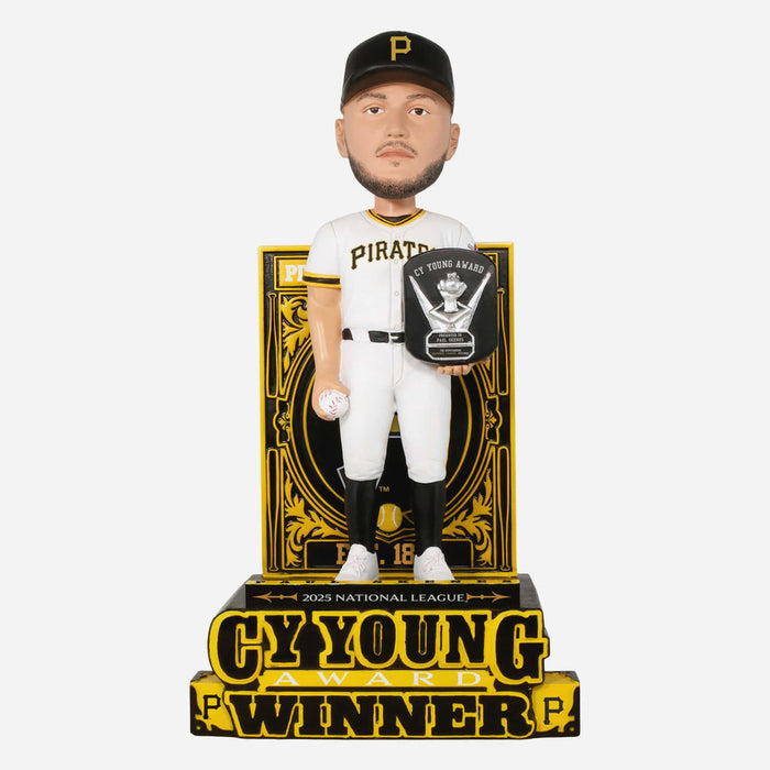 Paul Skenes Pittsburgh Pirates 2025 National League Cy Young Award MLB Bobblehead