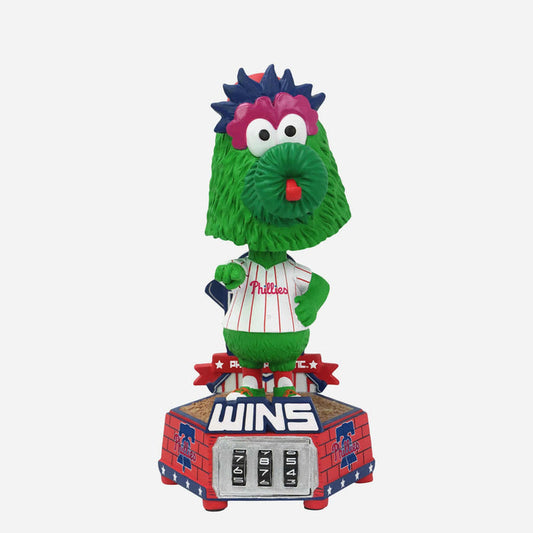 Phillie Phanatic Philadelphia Phillies Win Counter Medium Bighead MLB Baseball Bobblehead