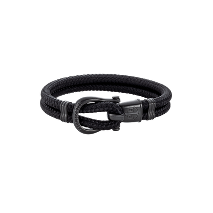 Armband Phinity Schwarz Nylon Schwarz