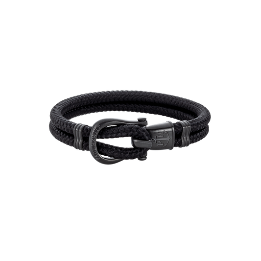 Armband Phinity Schwarz Nylon Schwarz