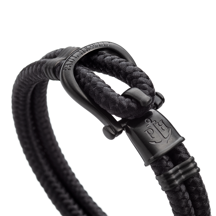 Armband Phinity Schwarz Nylon Schwarz