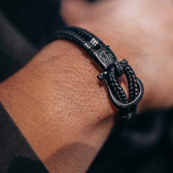 Armband Phinity Schwarz Nylon Schwarz
