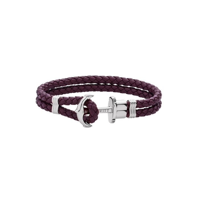 Ankerarmband Phrep Silber Dark Mauve