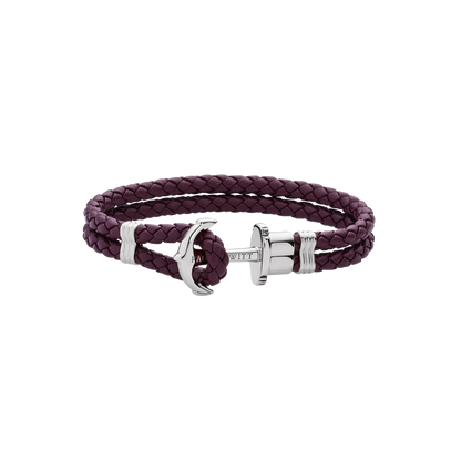 Ankerarmband Phrep Silber Dark Mauve