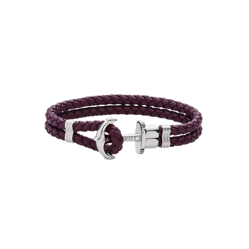 Ankerarmband Phrep Silber Dark Mauve