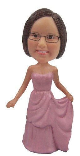 Pink Dress Bobblehead #2 - National Bobblehead HOF Store