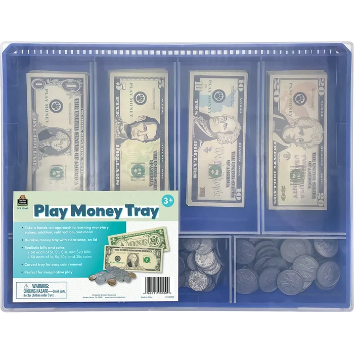 Play Money Set with Tray