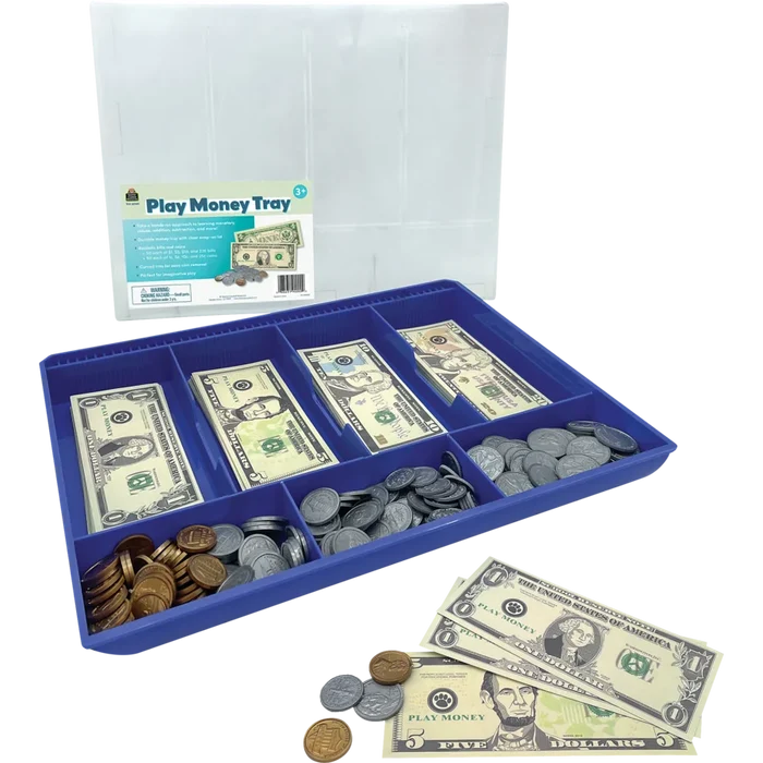 Play Money Set with Tray