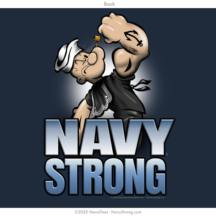 "Popeye Cracker Jack" Long Sleeve Tee | Navy