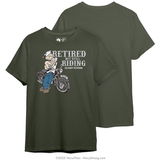 "Popeye Veteran Rider" Tee | Military Green
