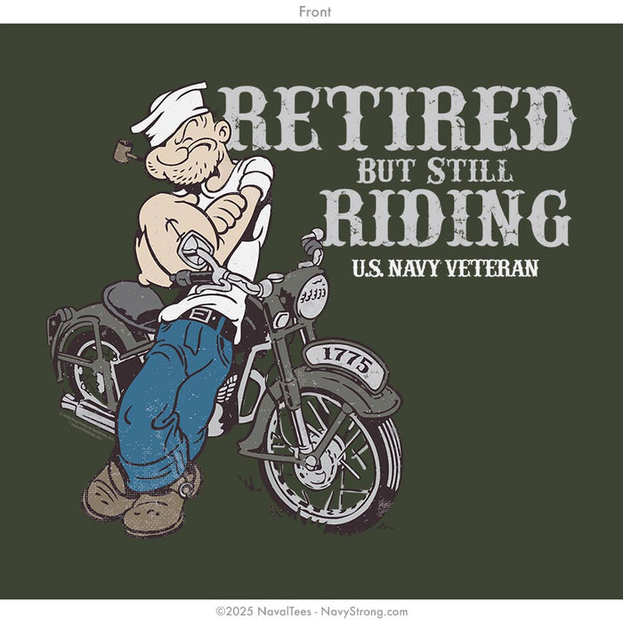 "Popeye Veteran Rider" Tee | Military Green