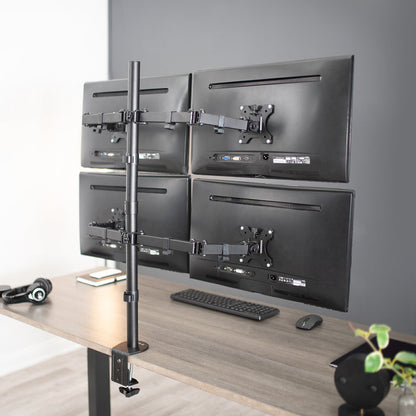 Quad Monitor Desk Mount