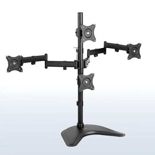 Quad Monitor Desk Stand - 13" to 27" Screens