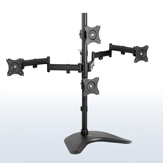 Quad Monitor Desk Stand - 13" to 27" Screens