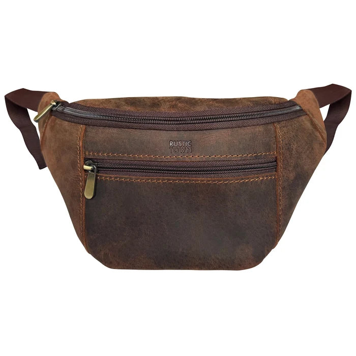 Rainier Leather Fanny Pack | Waist, Chest & Crossbody Sling Bag