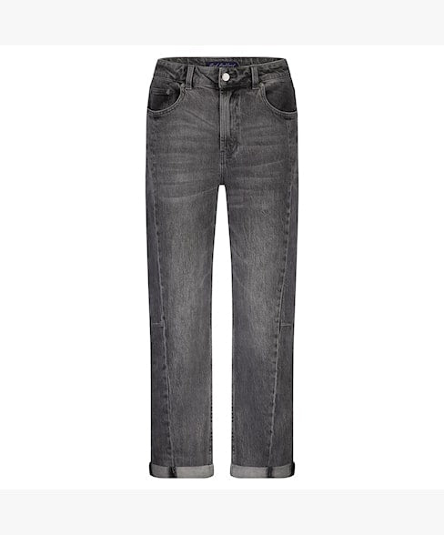 Red Button Caitlin Sidepatch Jeans - Grey Denim