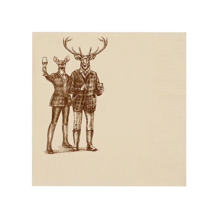 Reindeer Romp Cocktail Napkins