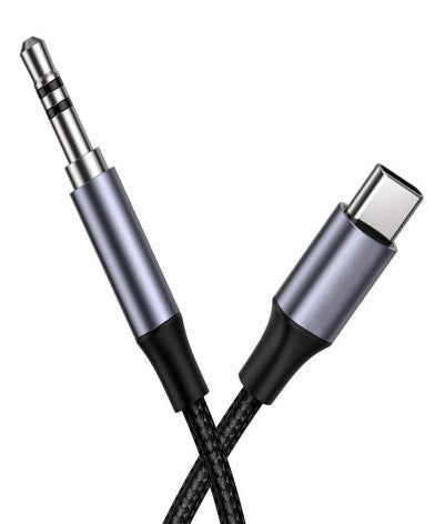 RC-C015a/REMAX Hifi Music Stereo Converter Adapter Audio Earphone Jack 3.5mm To Type USB C Wayar AUX Adapter / Black / N/A