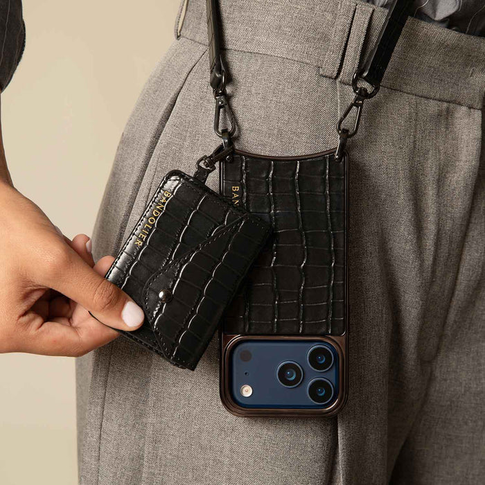 Remi Magnet Essentials Set - Black Croc/Pewter