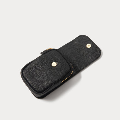 Remi Magnetic Zipper Pouch - Black/Gold