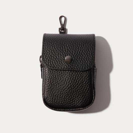 Remi Magnetic Zipper Pouch - Black/Pewter