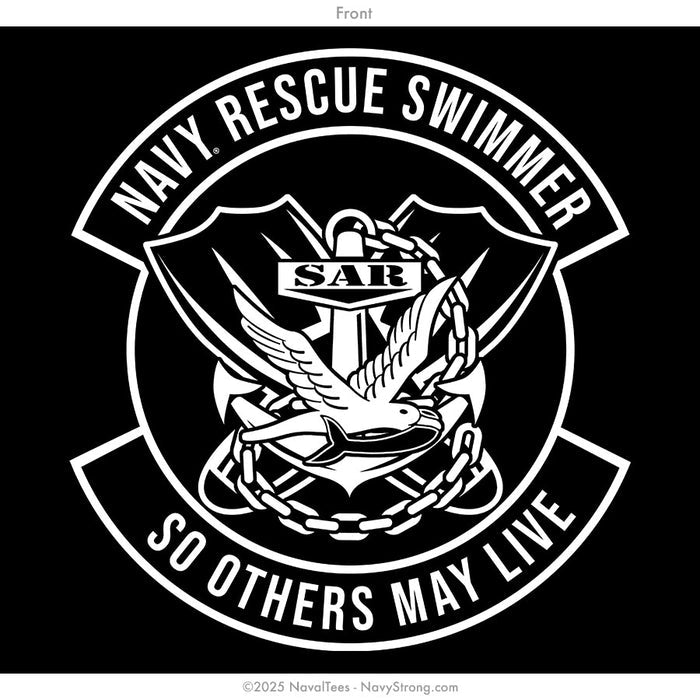 "Rescue Swimmer Patch" Tee | Black