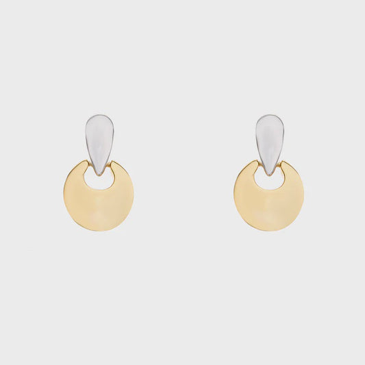 Rhodium & Gold Plated Earrings