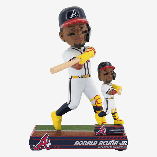 Ronald Acuna Jr. Atlanta Braves Magnetized Bobble Dubblz MLB Baseball Bobblehead