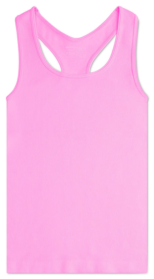 ROSE RIBBED RACERBACK TANK TOP (SMALL / MEDIUM (7-10))