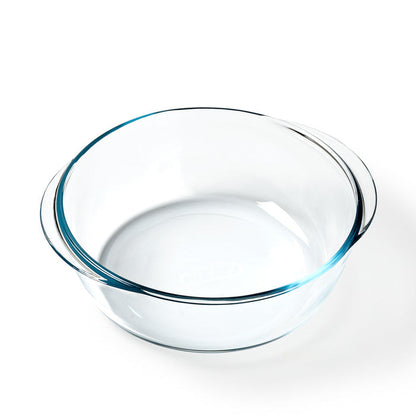 Round glass casserole dish - compatible air fryer