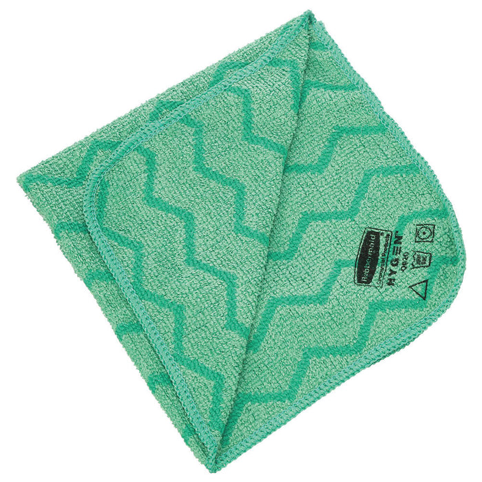 Rubbermaid Microfiber Cleaning Cloth Green 40x40cm