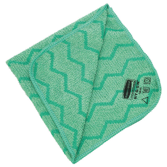 Rubbermaid Microfiber Cleaning Cloth Green 40x40cm
