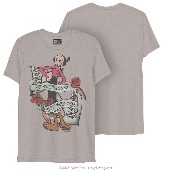 "Sailor Beware" Ladies Tee | Grey