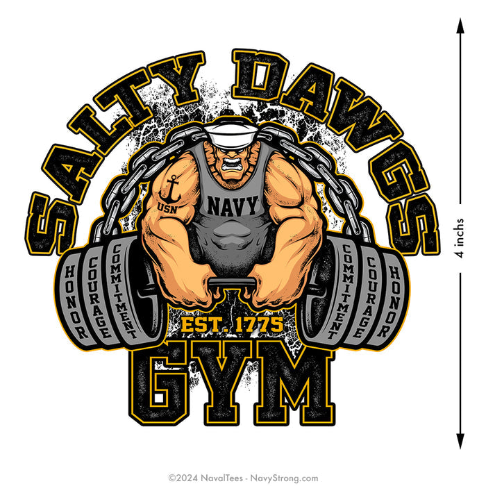 "Salty Dawg Gym" | 4 inch Vinyl Decal