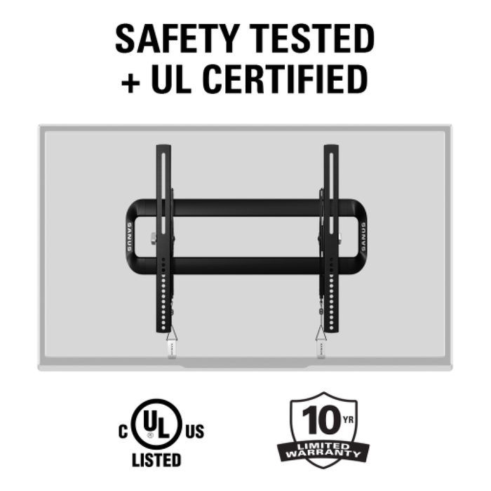 Sanus VMT5-B2 Tilting Wall Mount for Screens 40-50'' up to 34kg Black
