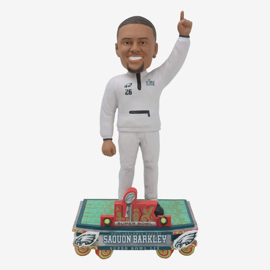 Saquon Barkley Philadelphia Eagles Super Bowl LIX Outfit NFL Bobblehead
